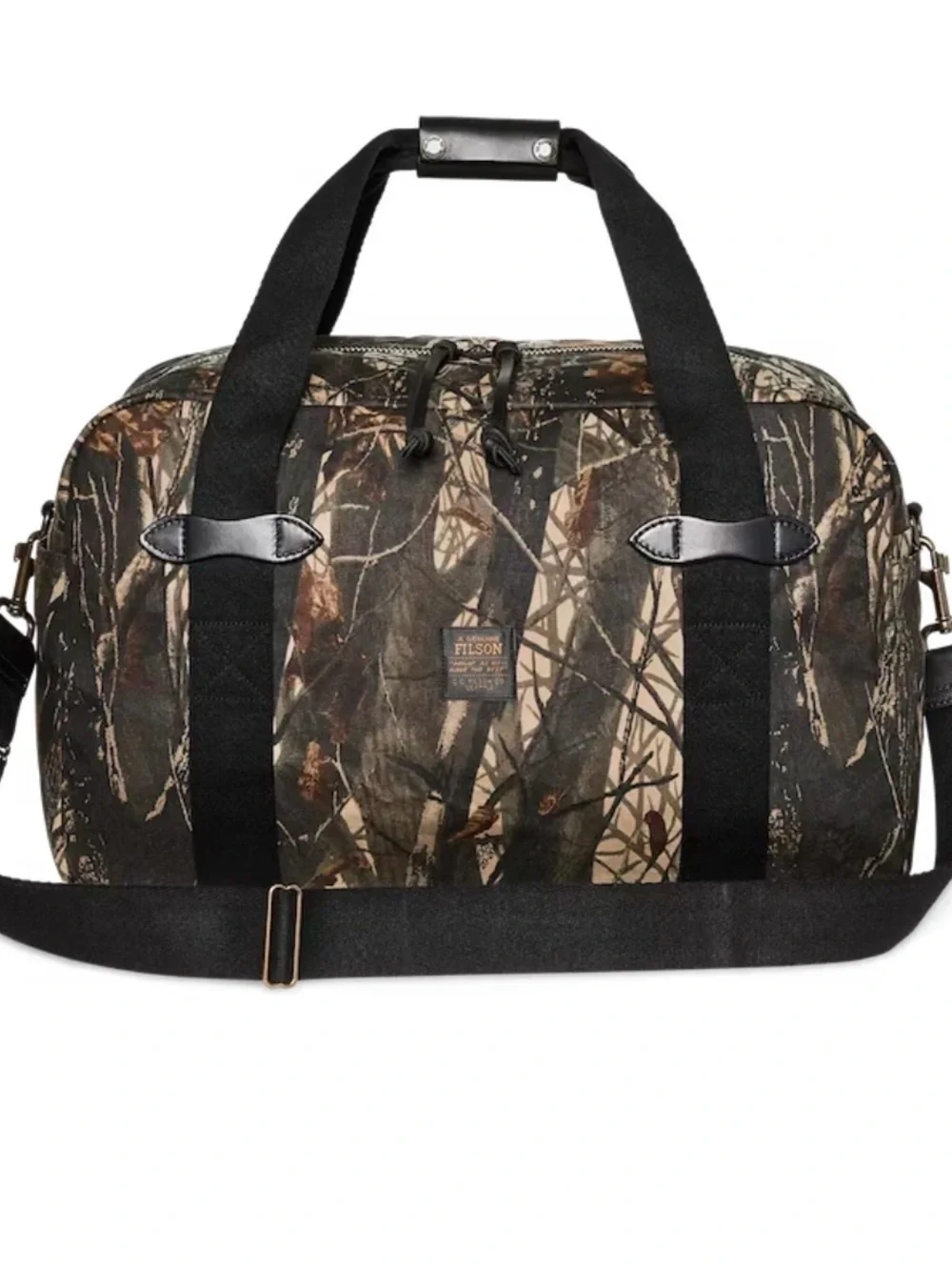 Filson Medium Tin Cloth Duffle Bag in Realtree® Hardwoods® camouflage